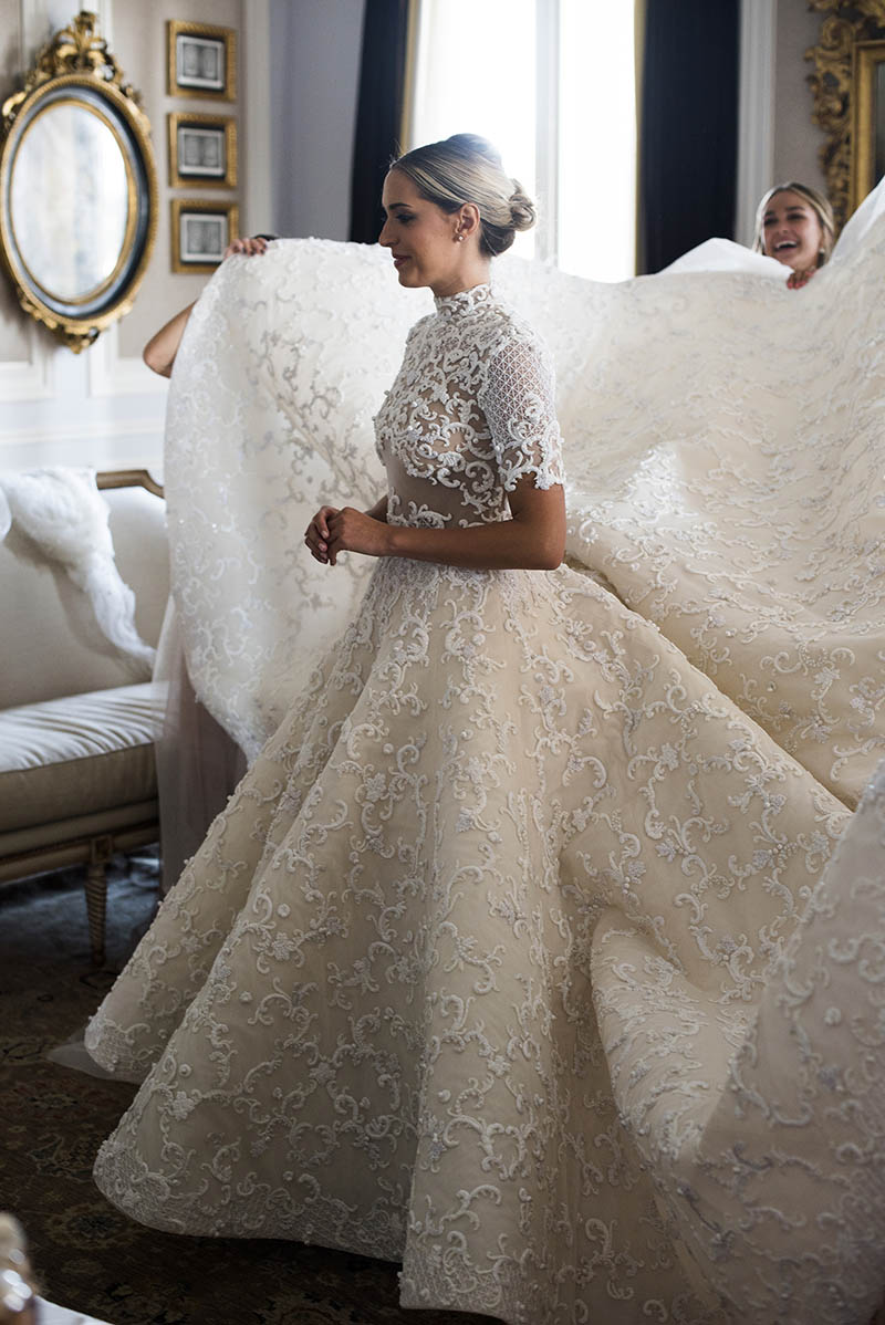 bride dressing bride dressing