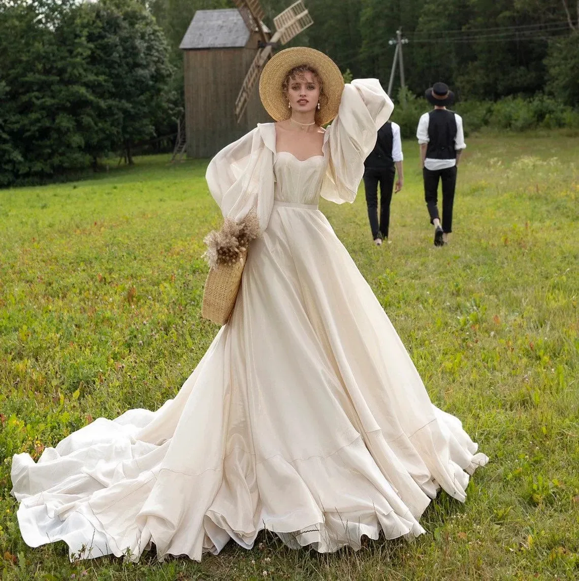 puffy long sleeve boho wedding dress boho long sleeve wedding dress