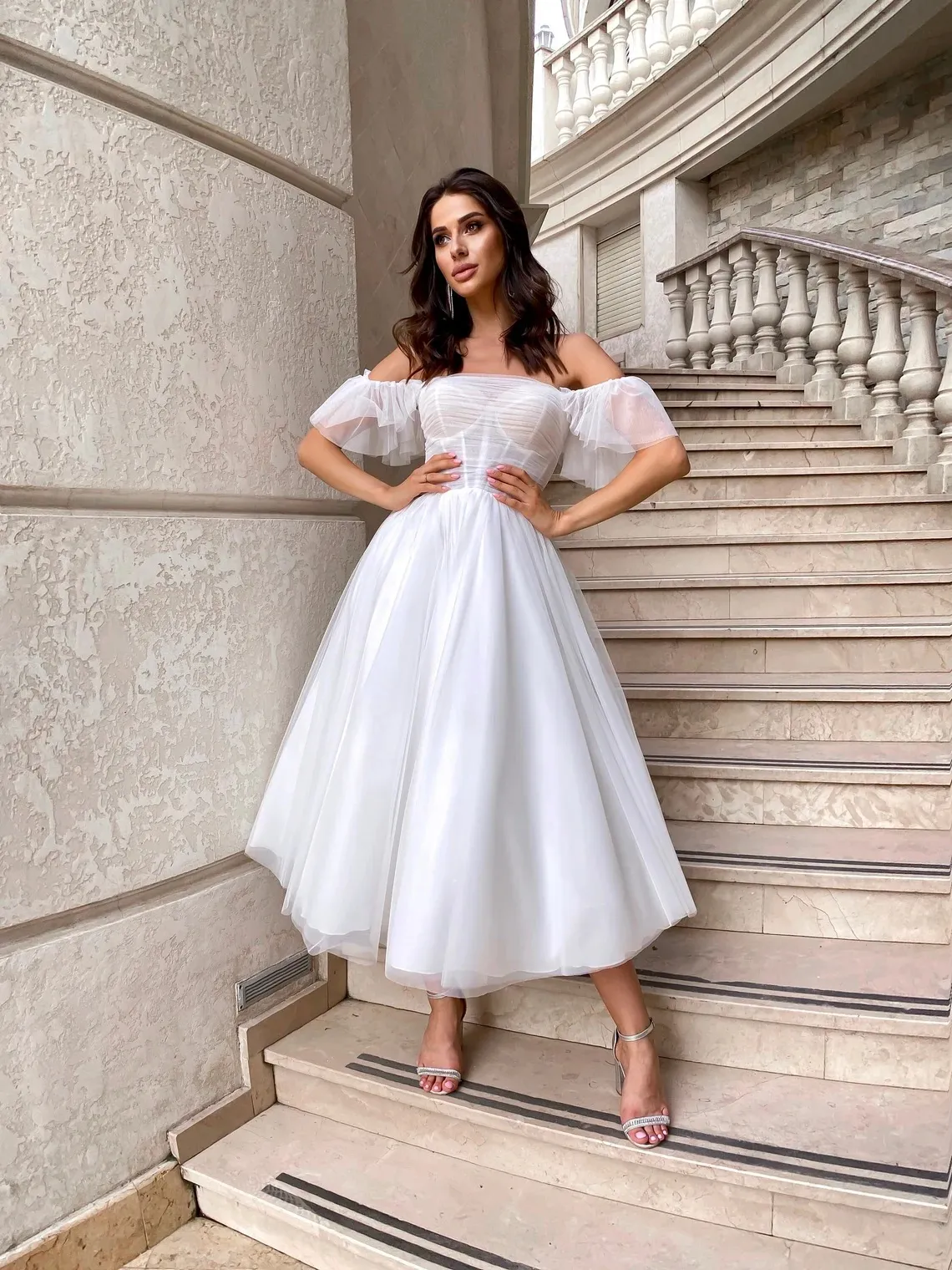 off-the-shoulder wedding dress off the shoulder white bridal dress