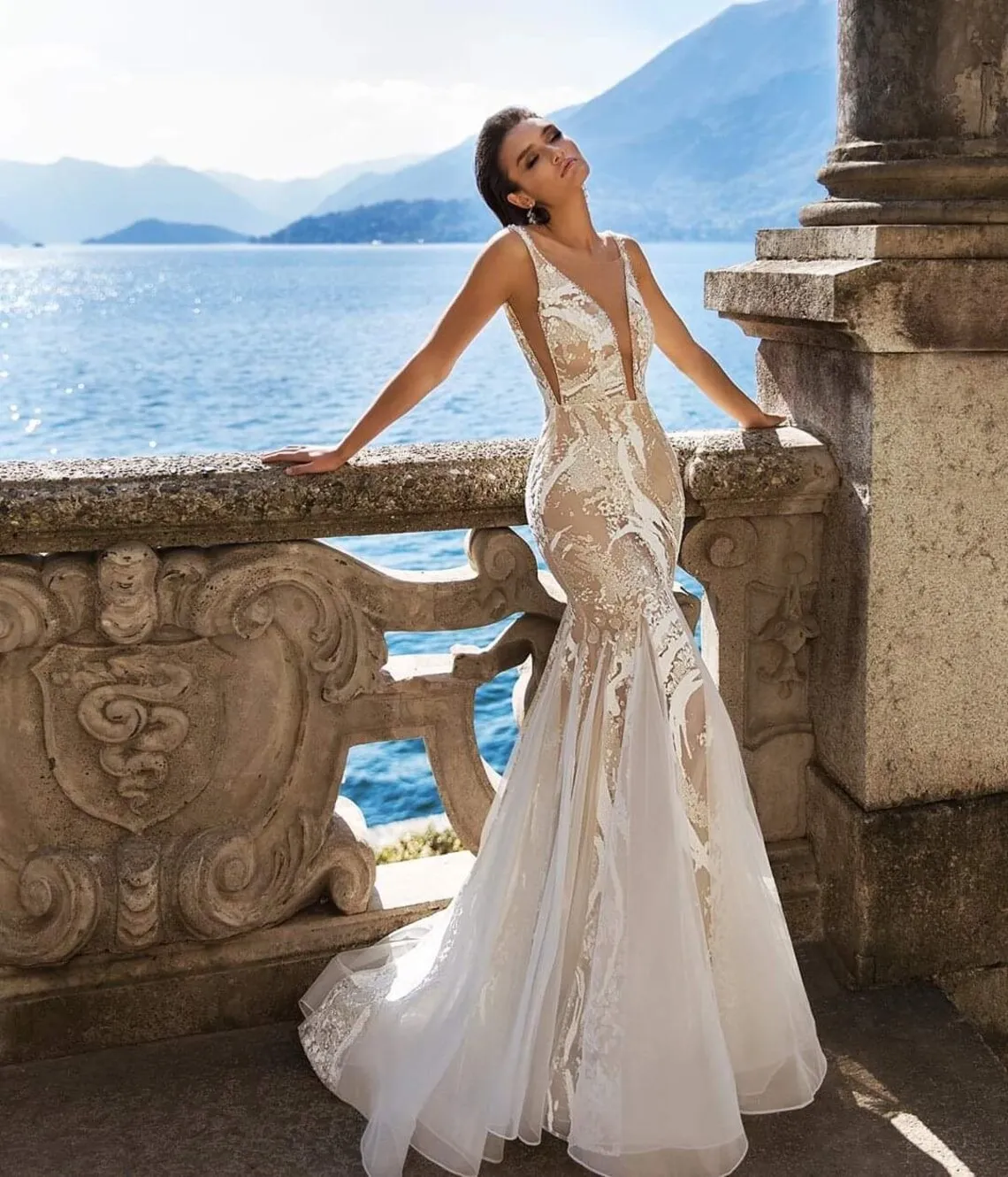 sexy v neckline mermaid wedding dress sexy v neckline mermaid wedding dress