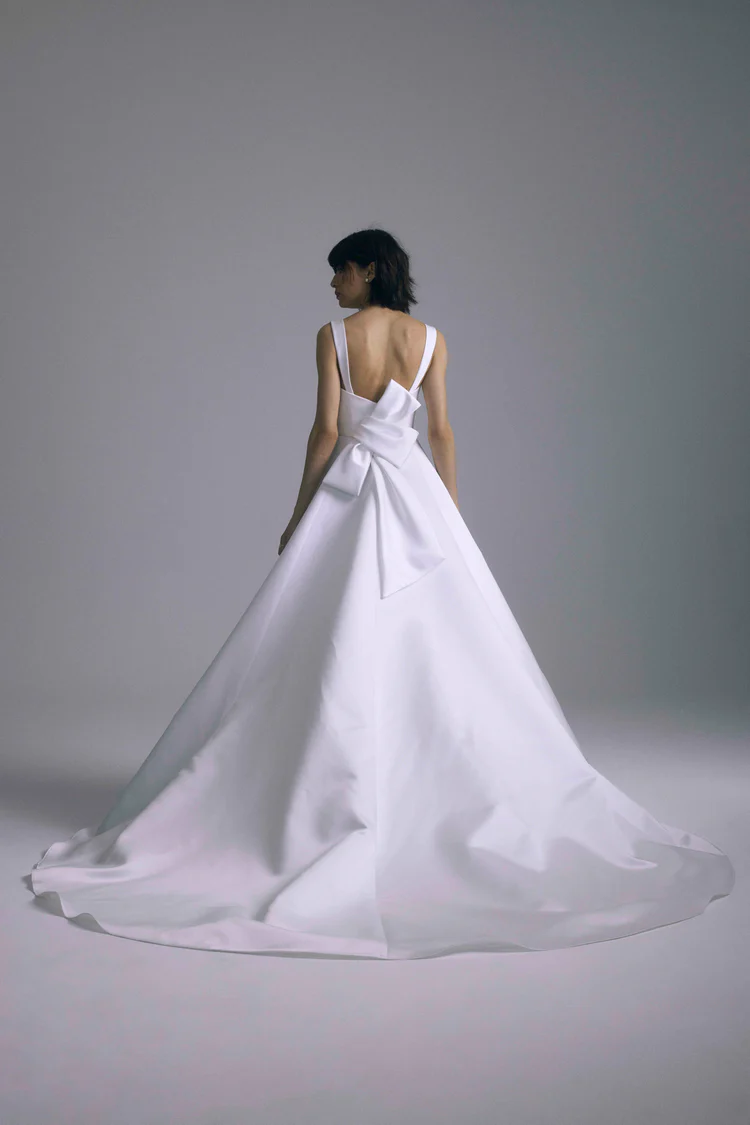 modern white satin designer wedding ball gown modern white satin designer wedding ball gown