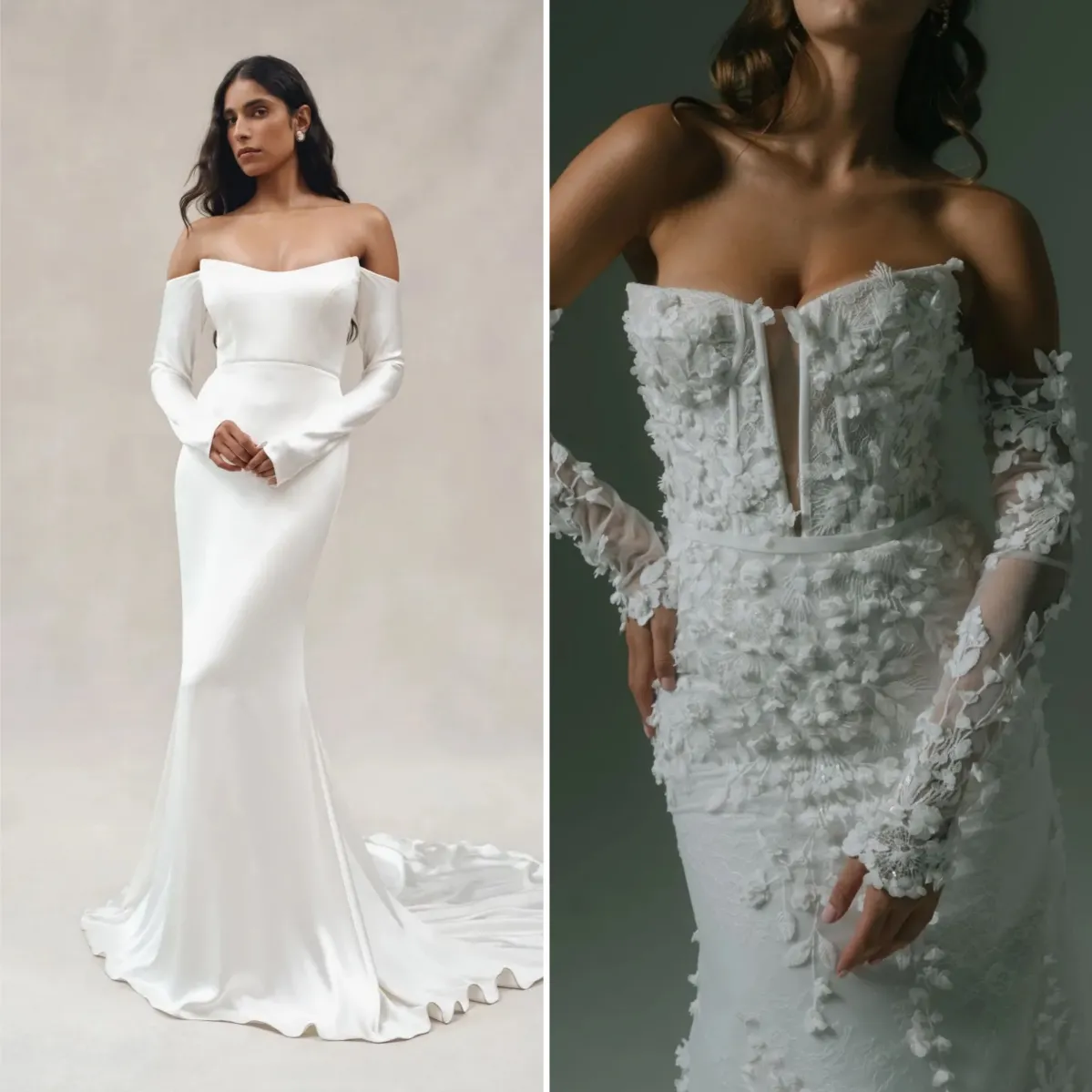 2025 wedding dresses with removable arm sleeves