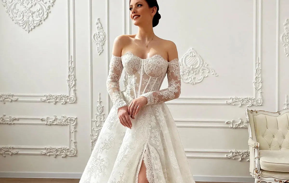 aqua embroidered lace dress Aurora main image 0
