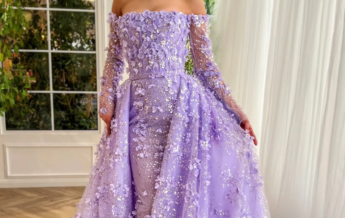 Overskirt Formal Dresses, Evening Gowns with Removable Skirt