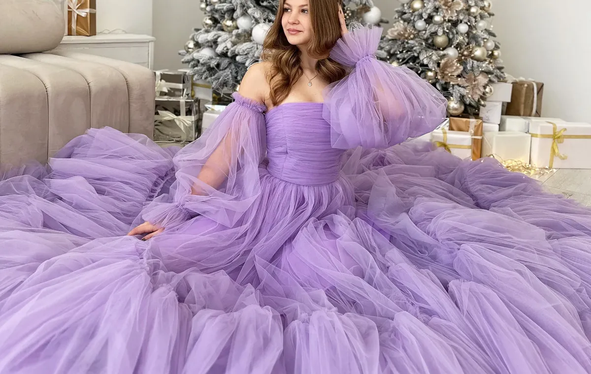 purple prom dress