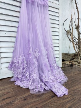 beautiful lilac lace and tulle long dress beautiful lilac lace and tulle long dress
