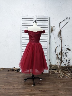burgundy lace and tulle short bridesmaid dress burgundy lace and tulle short bridesmaid dress