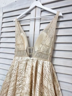 gold hotfix glitter prom dress gold hotfix glitter prom dress