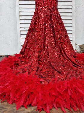 sparkling red sequins and feathers sparkling red sequins and feathers