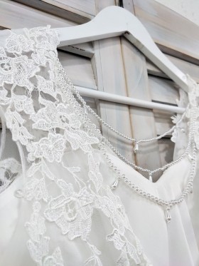 white lace short dress with pearls white lace short dress with pearls