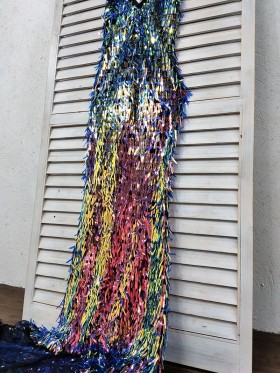 multi color sequin dress