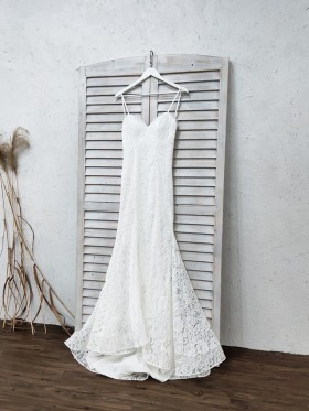 sweetheart lace mermaid bridal gown