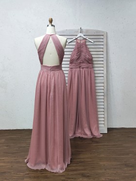 canyon rose halter open back bridesmaid dress canyon rose halter open back bridesmaid dress