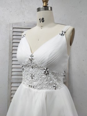 beaded bridal dress