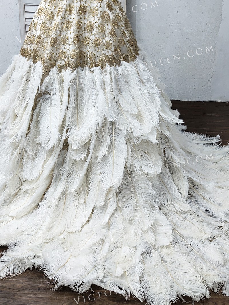 Ostrich Feather Gown 