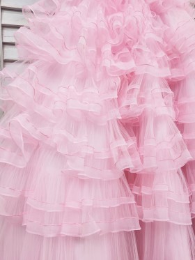 tiered ruffled details