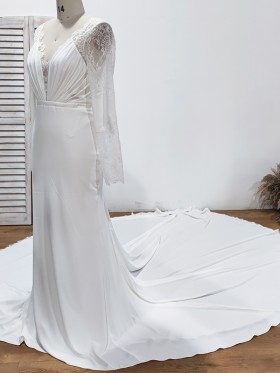 white spandex mermaid long train bridal gown white spandex mermaid long train bridal gown