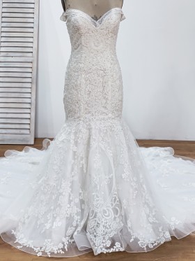 off the shoulder sweetheart beaded lace wedding gown off the shoulder sweetheart beaded lace wedding gown