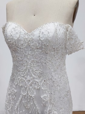 beaded lace bodice