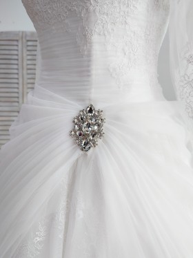 beaded tulle overlay