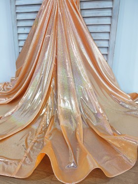 shiny orange lame fabric long train shiny orange lame fabric long train