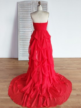 cascading ruffled super thin chiffon dress cascading ruffled super thin chiffon dress