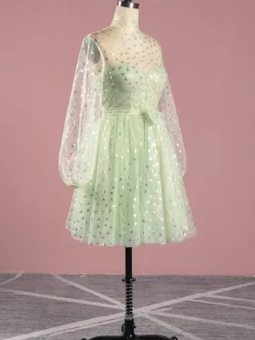 sheer neckline and sleeve mint dress sheer neckline and sleeve mint dress