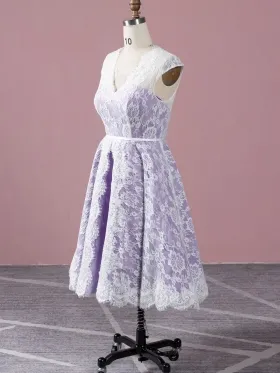 regency tea length bridal dress with white lace overlay regency tea length bridal dress with white lace overlay