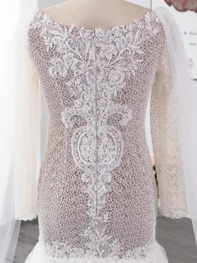 beaded lace with intricate irregular web pattern bridal gown beaded lace with intricate irregular web pattern bridal gown