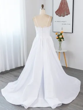 pure white lace and satin wedding gown pure white lace and satin wedding gown