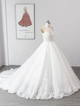 halter neck beaded lace and tulle wedding gown halter neck beaded lace and tulle wedding gown