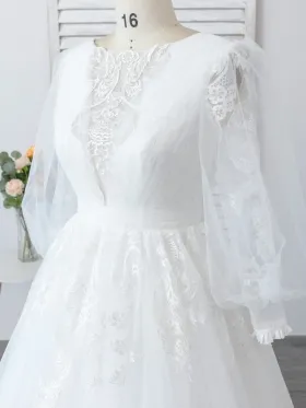 illusion sheer long sleeves and V neckline illusion sheer long sleeves and V neckline