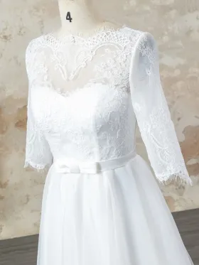 illusion neck lace bridal dress illusion neck lace bridal dress