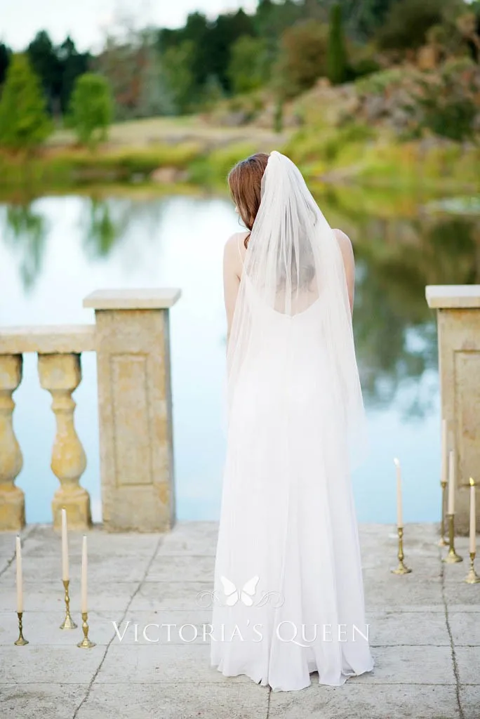 wedding veil simple fingertip length veil wedding veil simple fingertip length veil