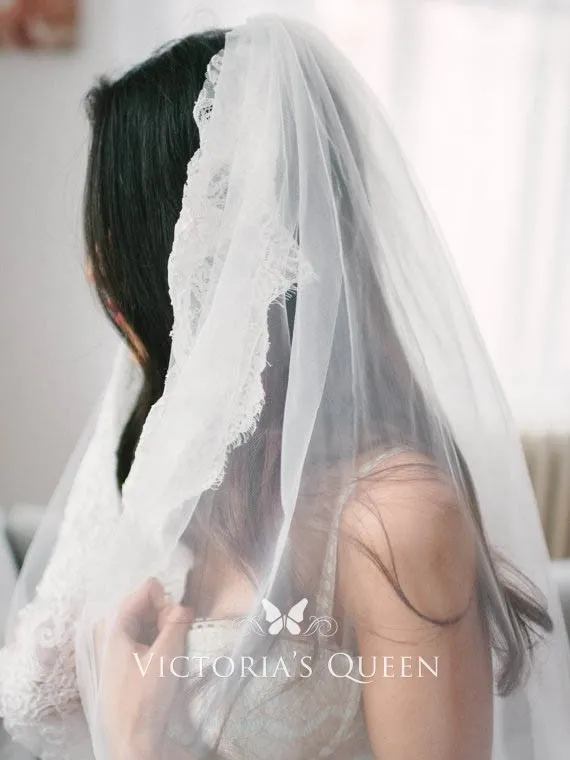 lace veil cathedral length wedding veil single tier lace veil cathedral length wedding veil single tier