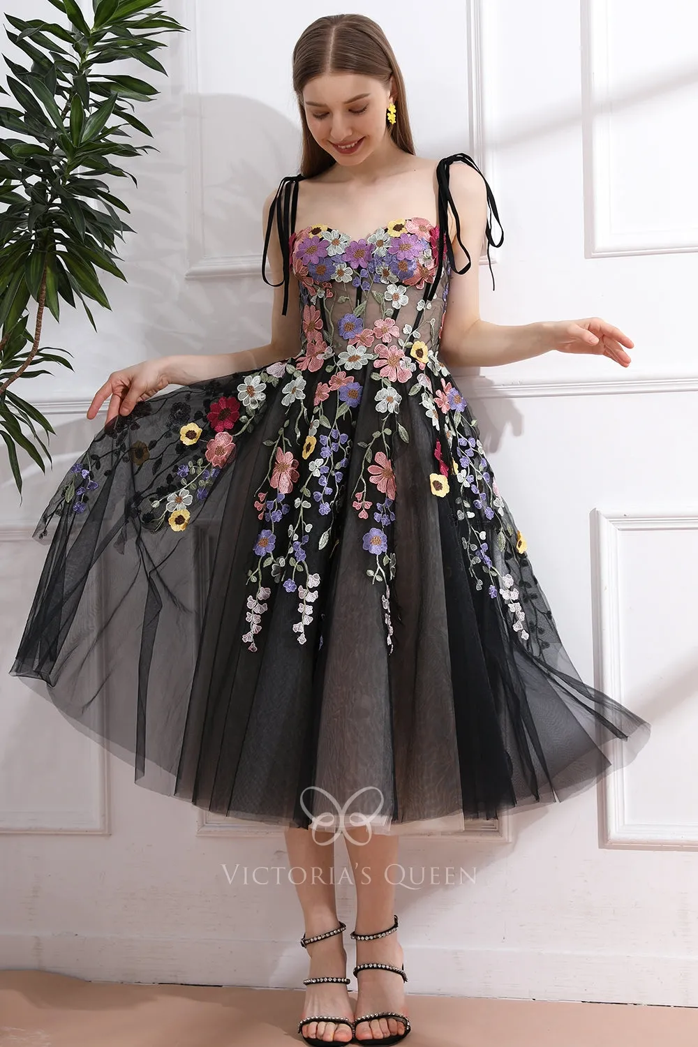 green emerald velvet dress Black Floral Prom Dresses Off The Shoulder Formal Dress 24033 Custom Colors / US14