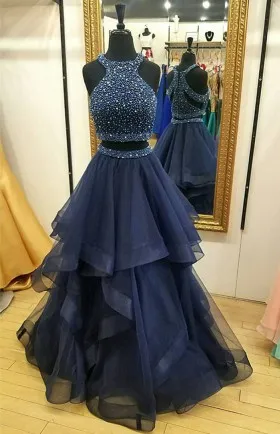 two piece fancy dresses