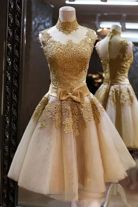 simple gold gown
