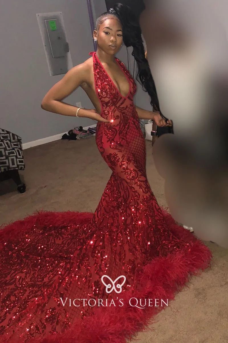 red african prom dress