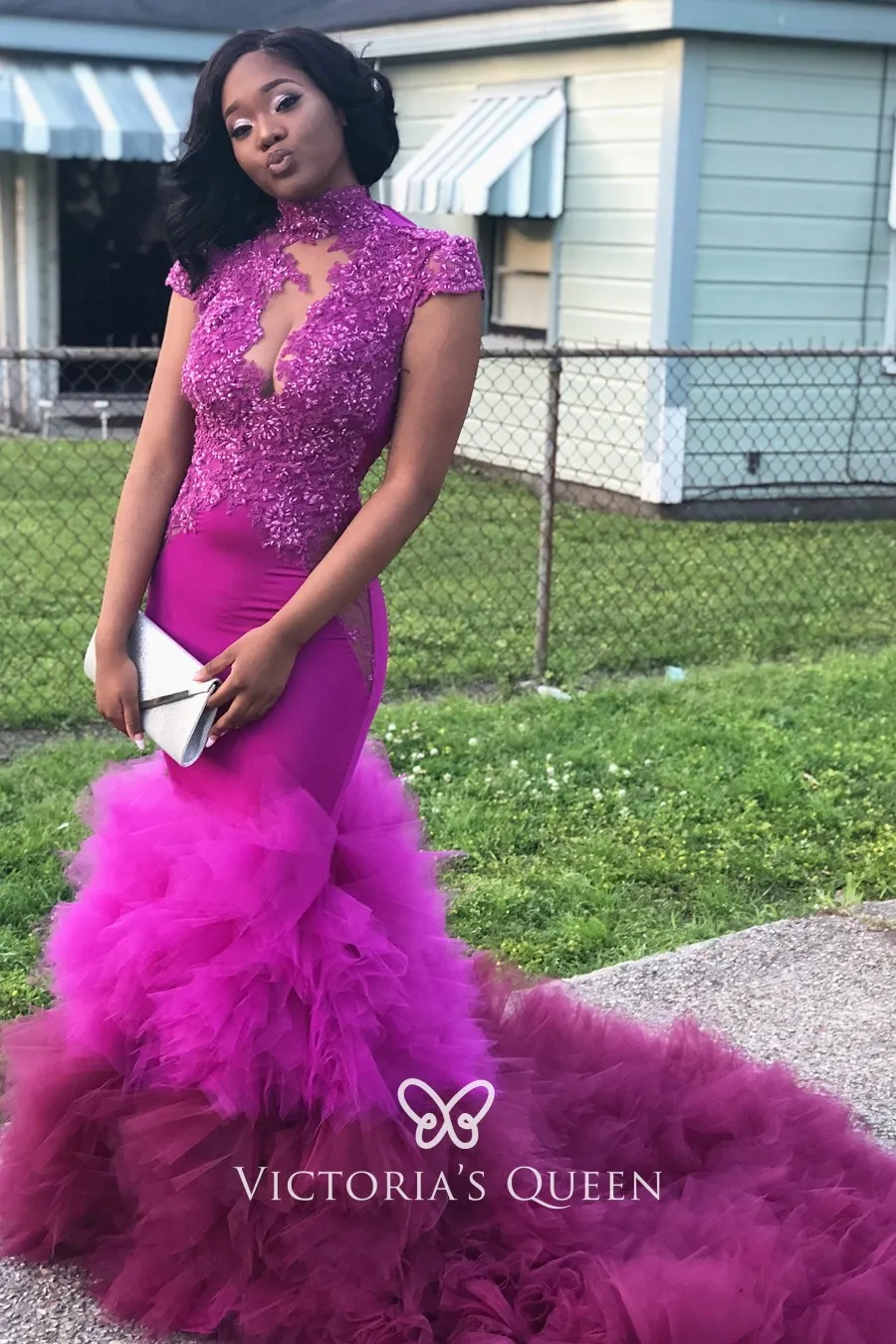 Tulle Mermaid Prom Dress 