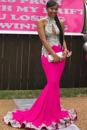 fuchsia plus size formal dresses