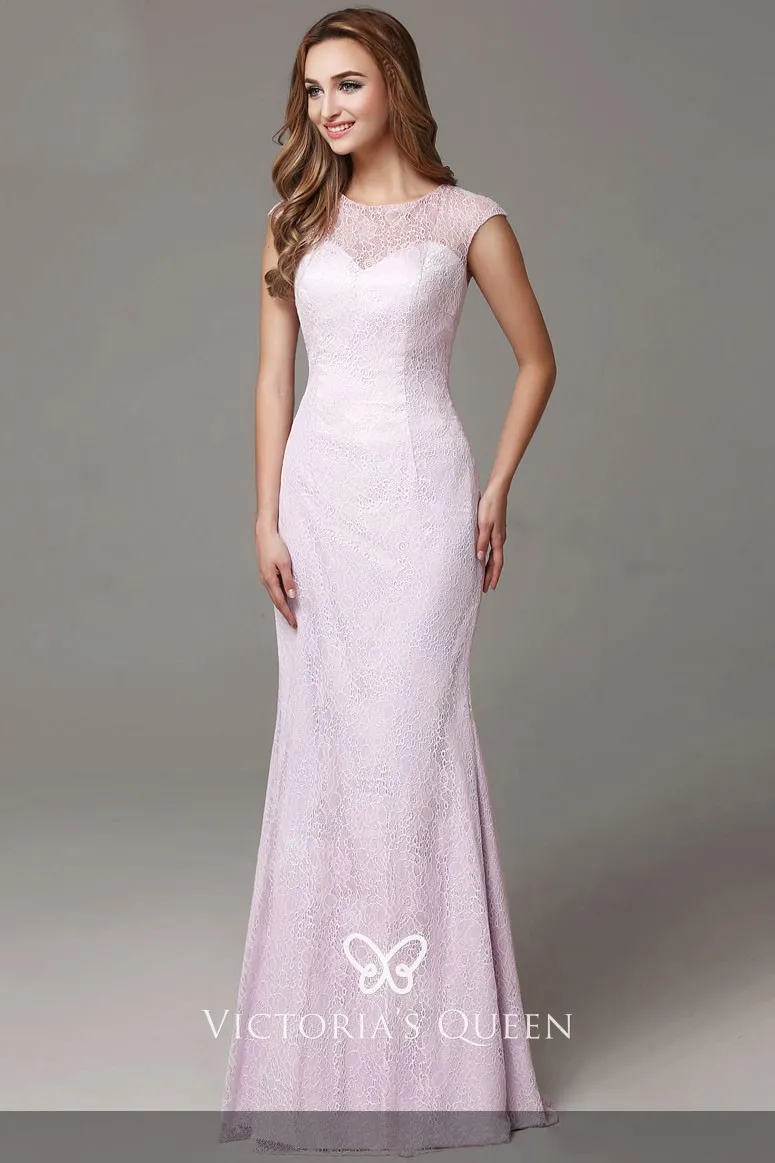 cap sleeve mermaid prom dress