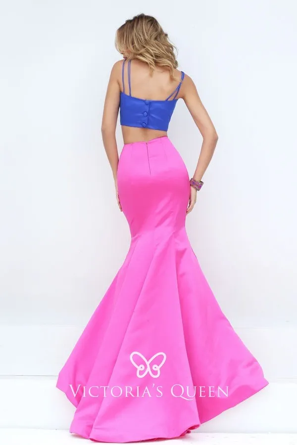 fritzy sequin mermaid dress Light Blue Sequin Mermaid Long Formal Dress – Ohmollydress