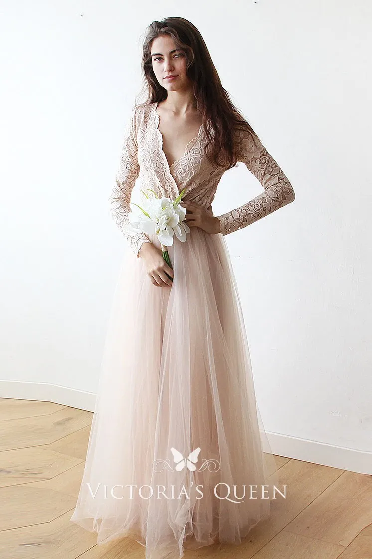 beige formal dress