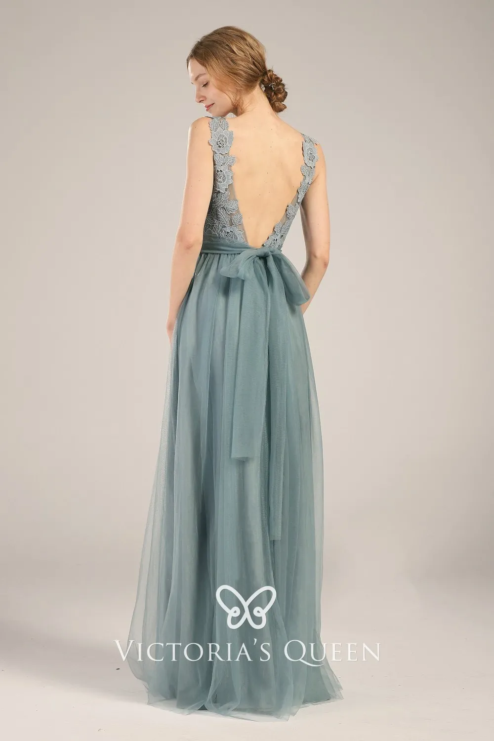 vintage style chiffon dress