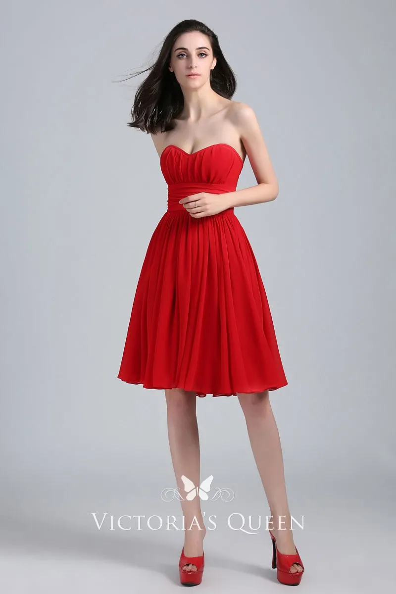red chiffon knee length cocktail homecoming dress dress in endless love red chiffon knee length cocktail homecoming dress dress in endless love