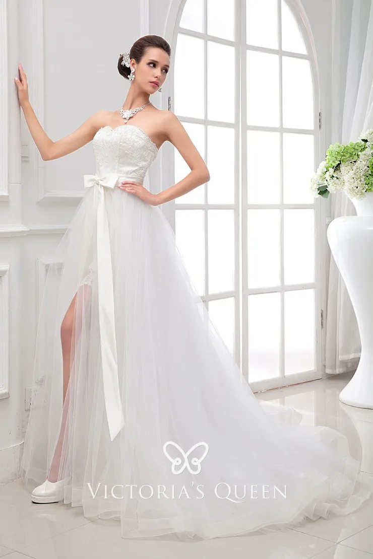 Lace Wedding Gown With Overskirt