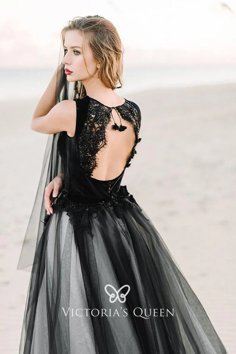 open back black white informal wedding dress open back black white informal wedding dress