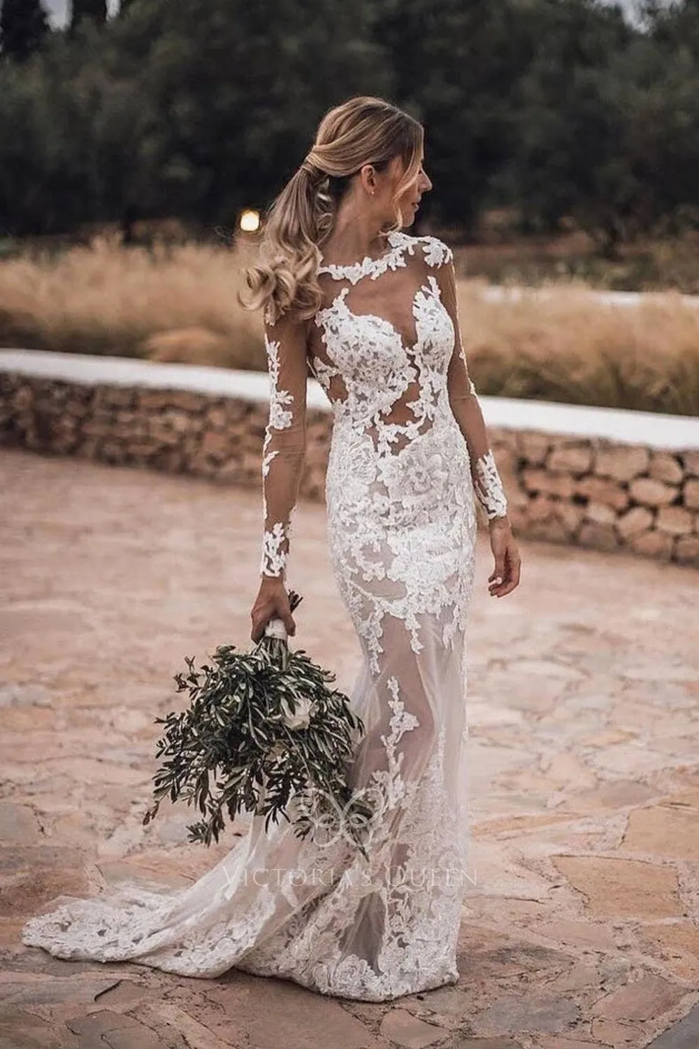 lace mermaid beach wedding dress lace mermaid beach wedding dress