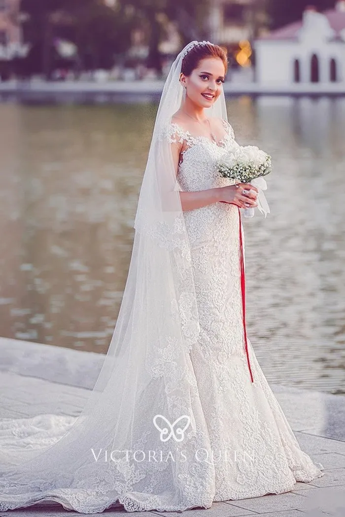 red ribbon ivory lace mermaid elegant outdoor wedding dress red ribbon ivory lace mermaid elegant outdoor wedding dress
